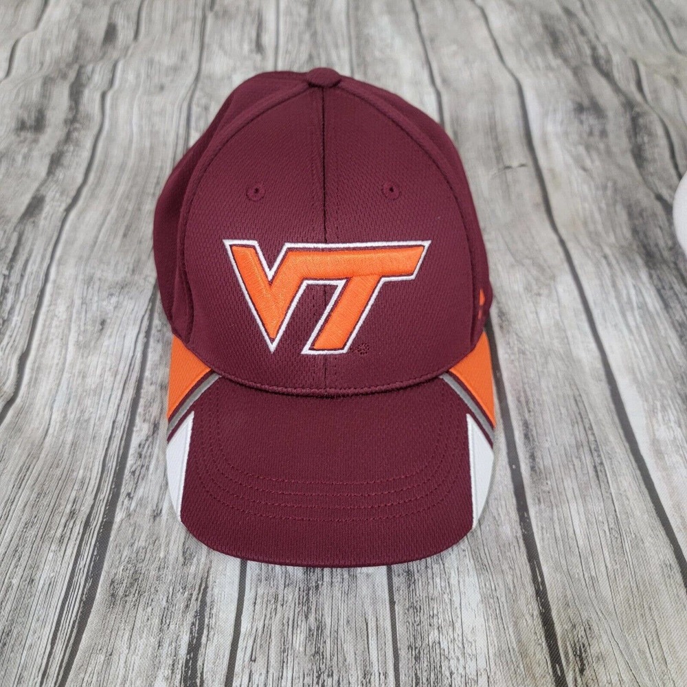 Virginia Tech Hat Russell One Size Hokies Adjustable Embroidered Maroon